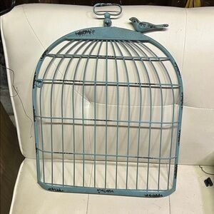 Blue Bird Cage Decor